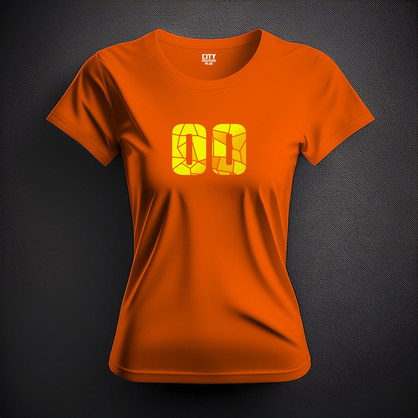 00 Number Women T-Shirt (Orange)