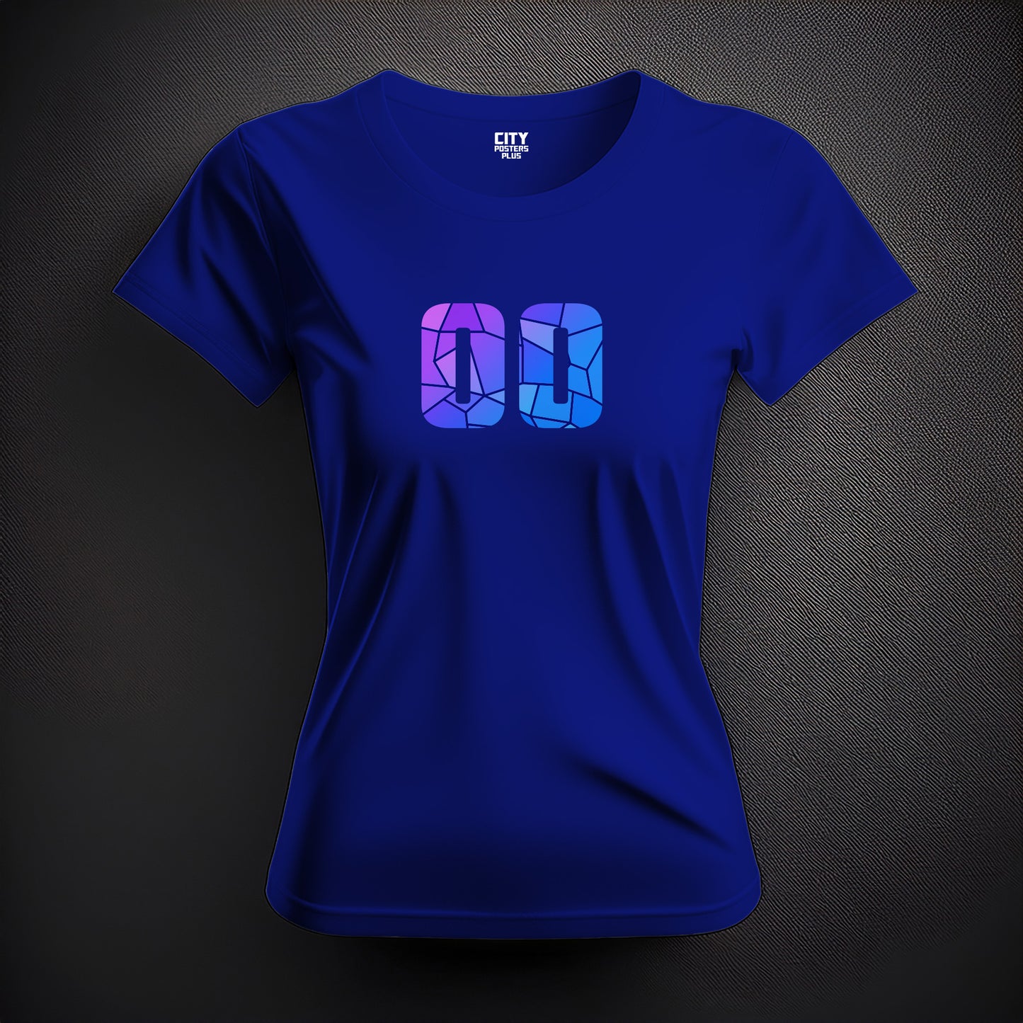 00 Number Women T-Shirt (Royal Blue)