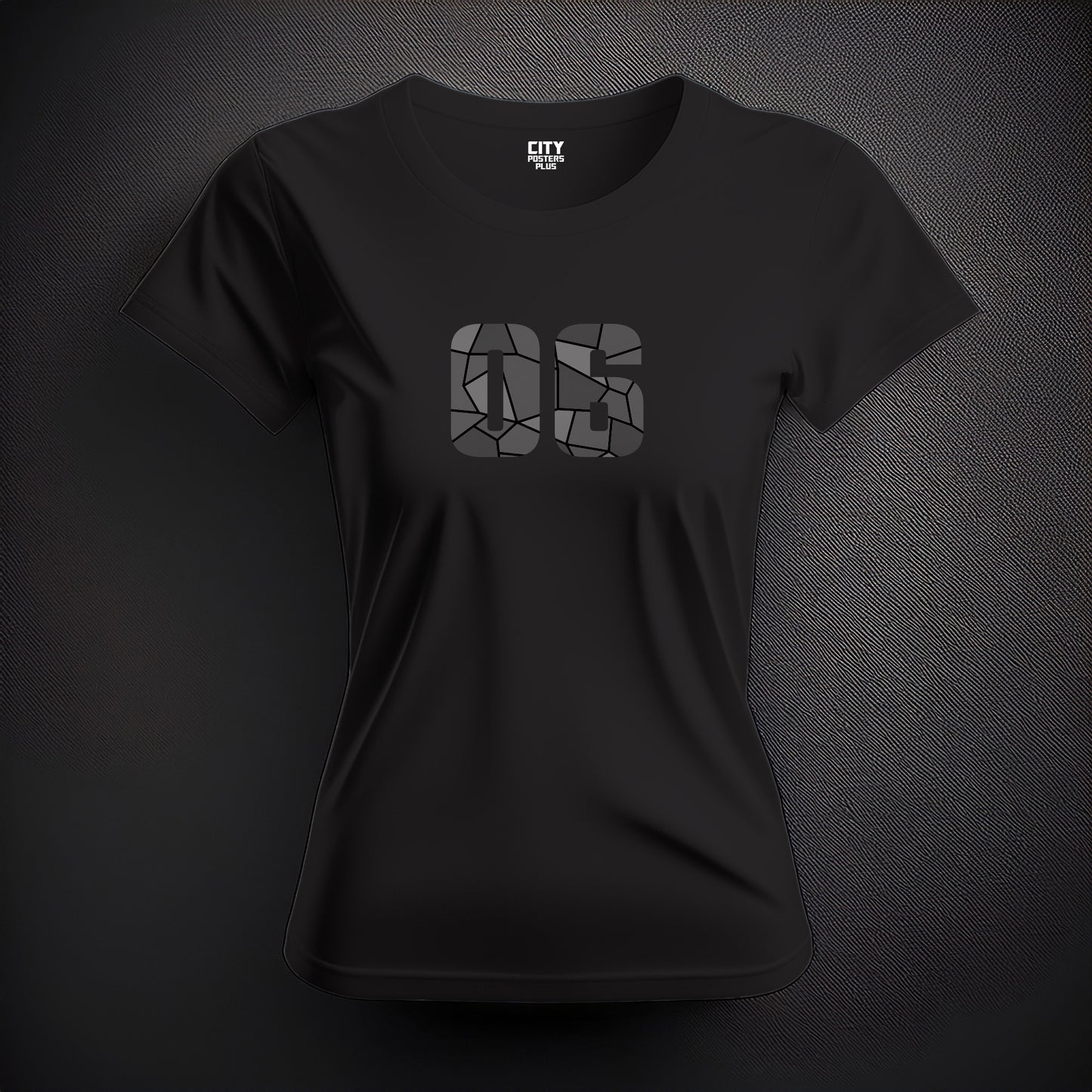 06 Number Women T-Shirt (Black)
