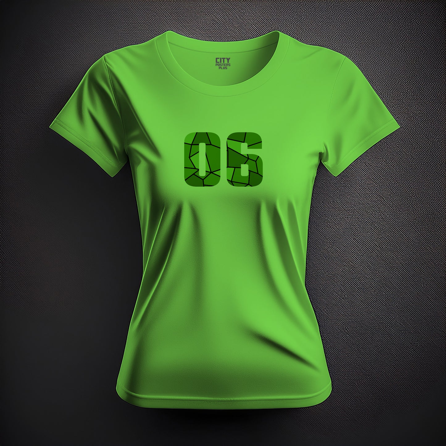 06 Number Women T-Shirt (Liril Green)