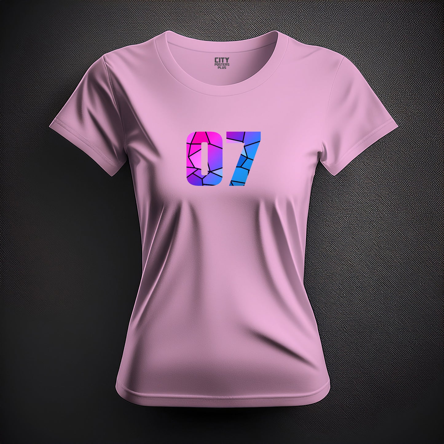 07 Number Women T-Shirt (Light Pink)