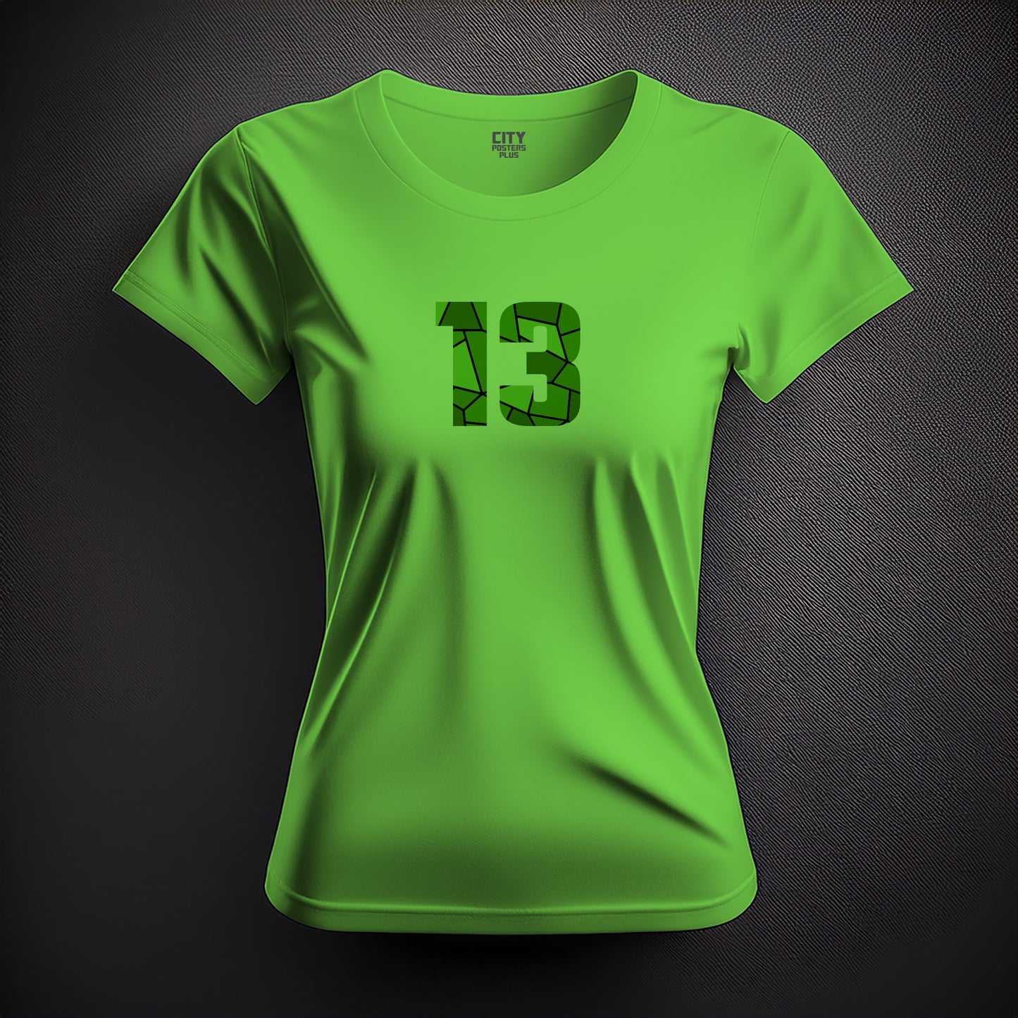 13 Number Women T-Shirt (Liril Green)