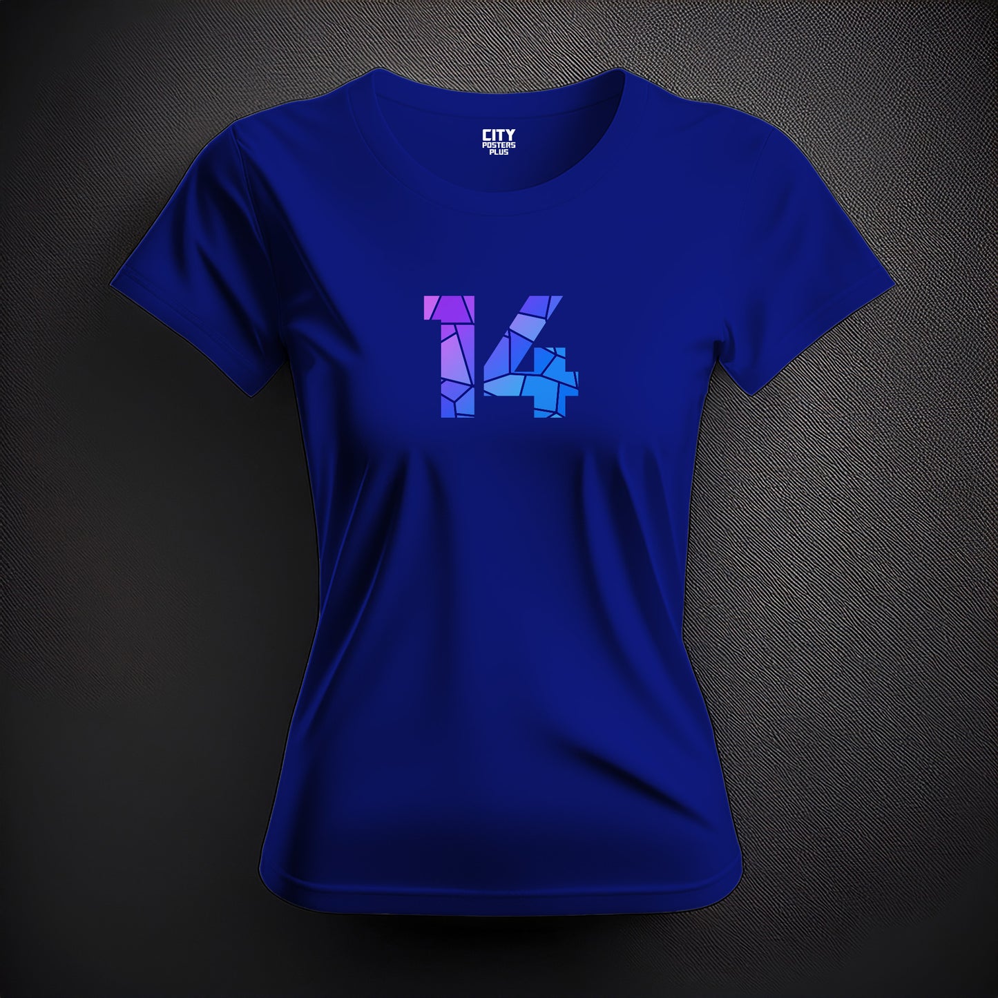 14 Number Women T-Shirt (Royal Blue)
