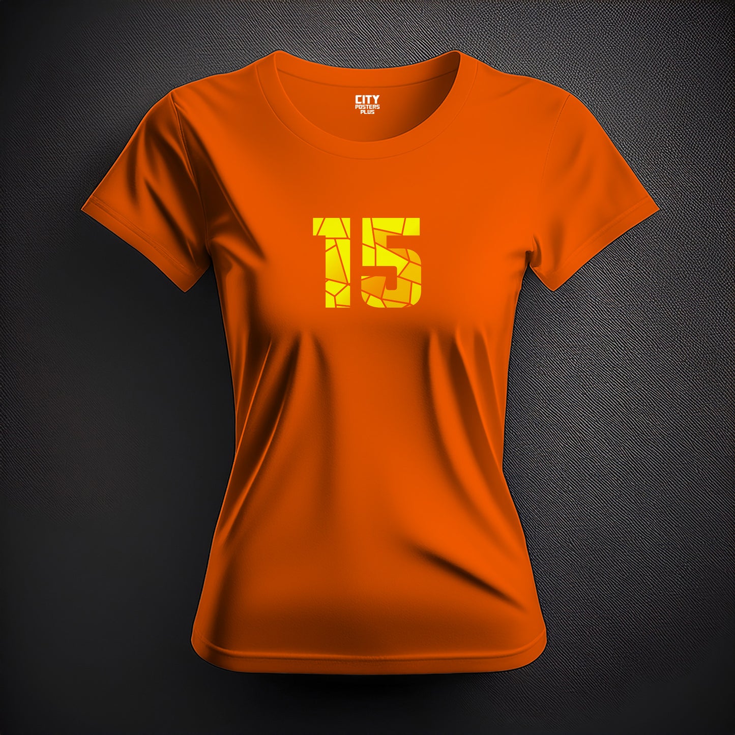 15 Number Women T-Shirt (Orange)