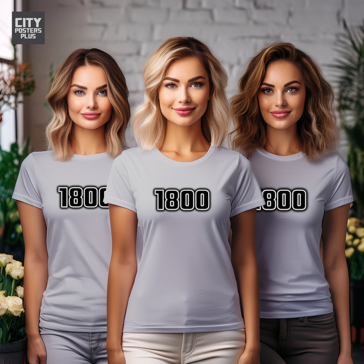 1800 Year Women T-Shirt (Melange Grey)