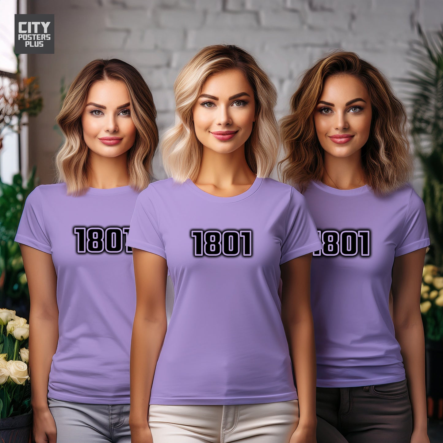 1801 Year Women T-Shirt (Iris Lavender)