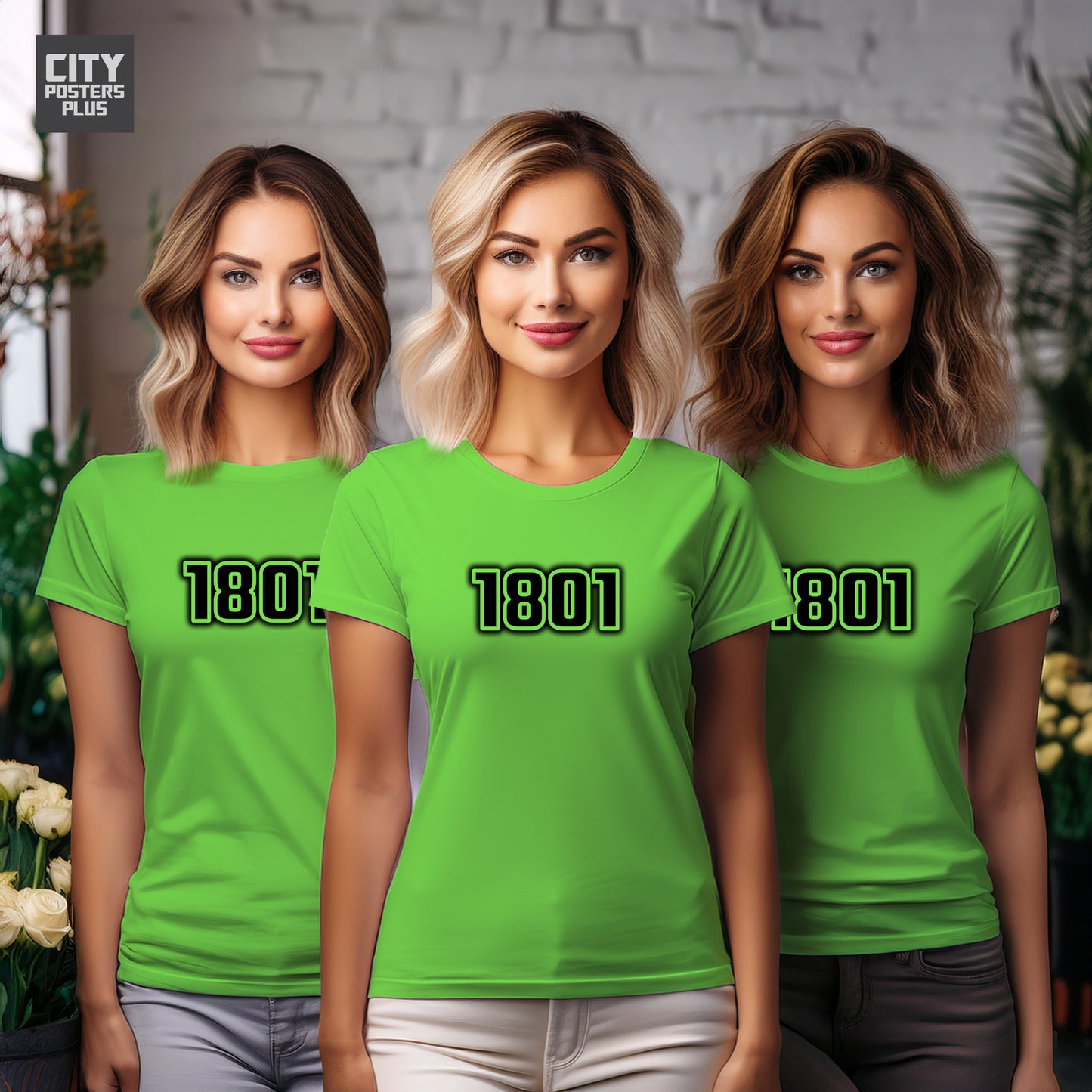 1801 Year Women T-Shirt (Liril Green)