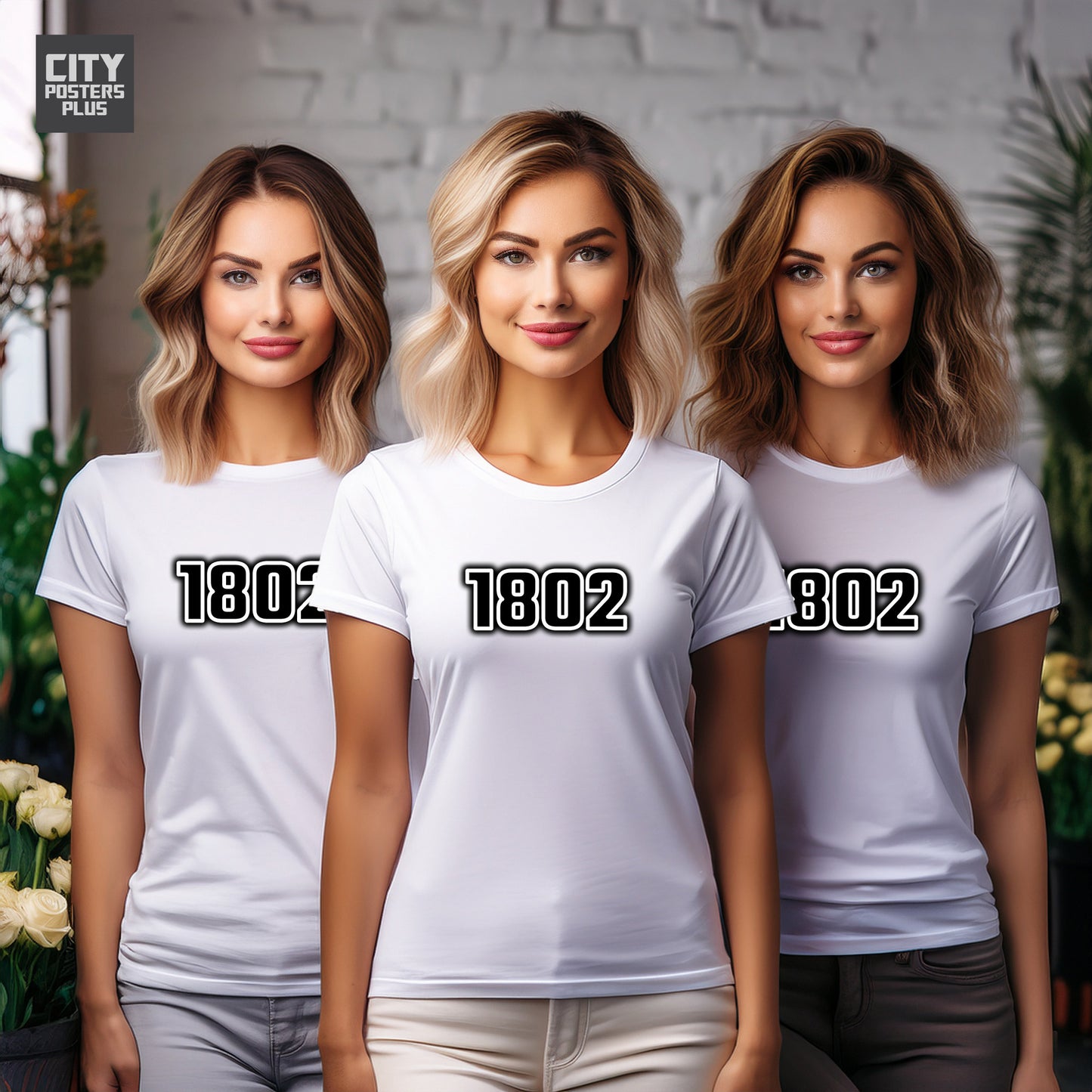 1802 Year Women T-Shirt (White)