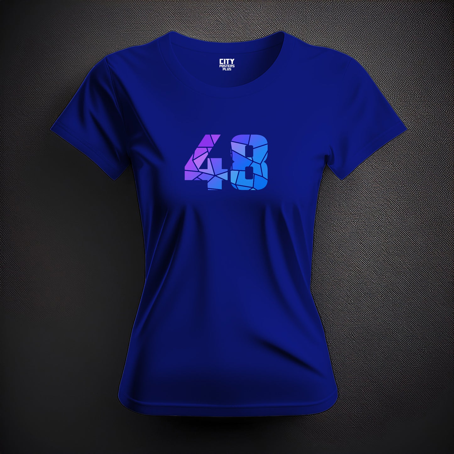 48 Number Women T-Shirt (Royal Blue)