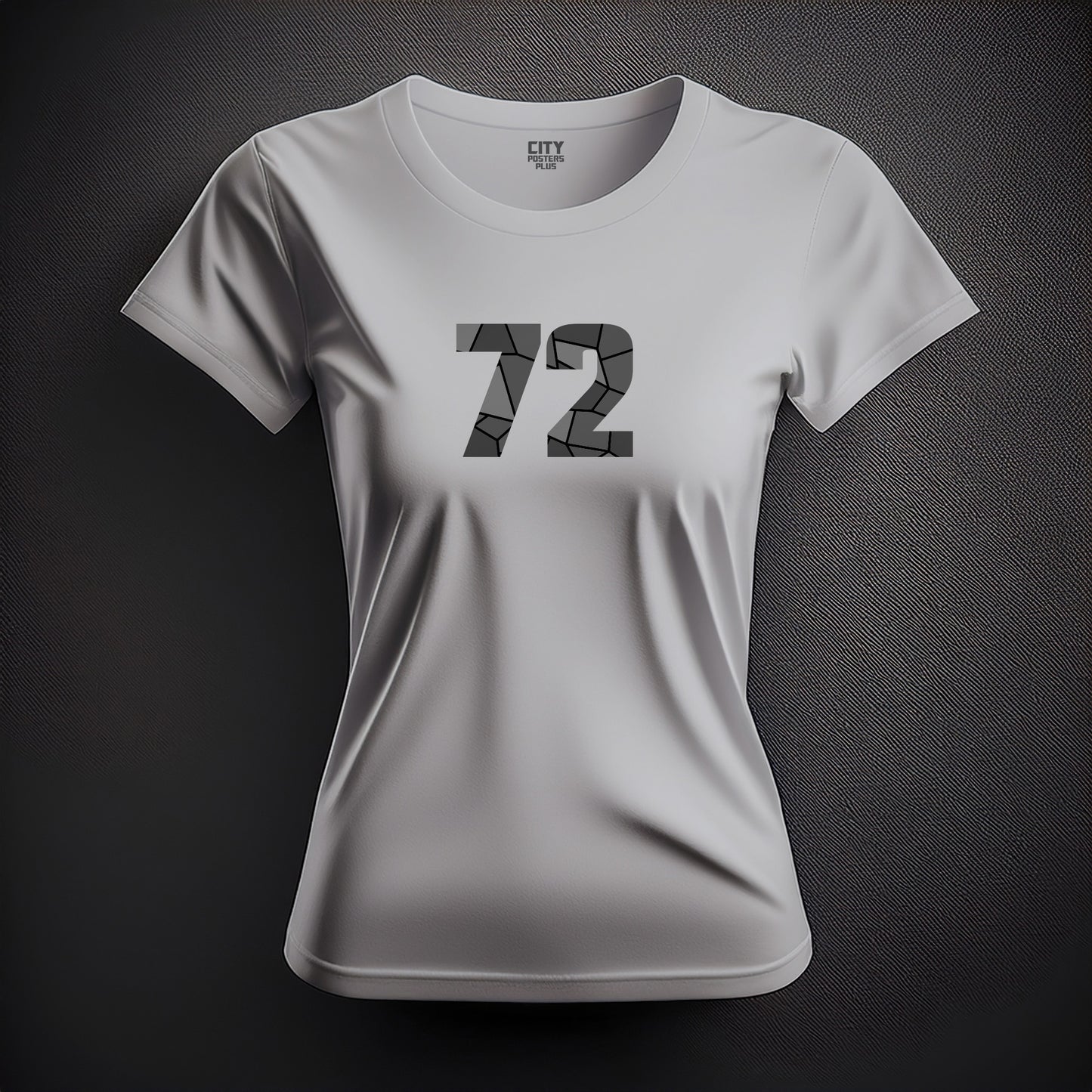 72 Number Women T-Shirt (Melange Grey)