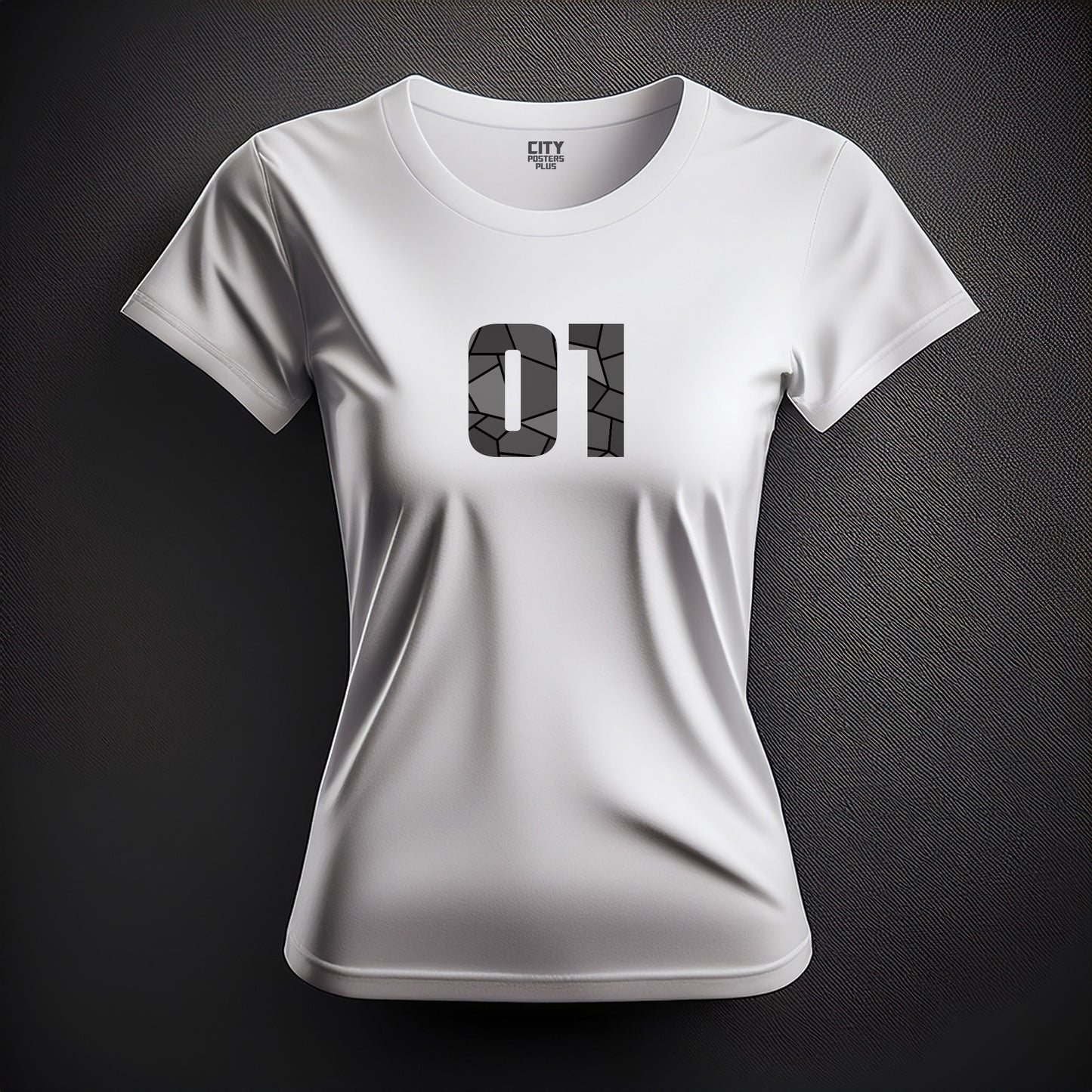 01 Number Women T-Shirt (White)