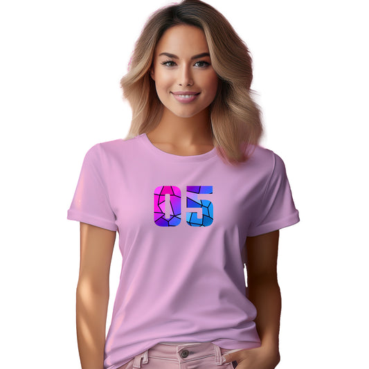05 Number Women T-Shirt (Light Pink)