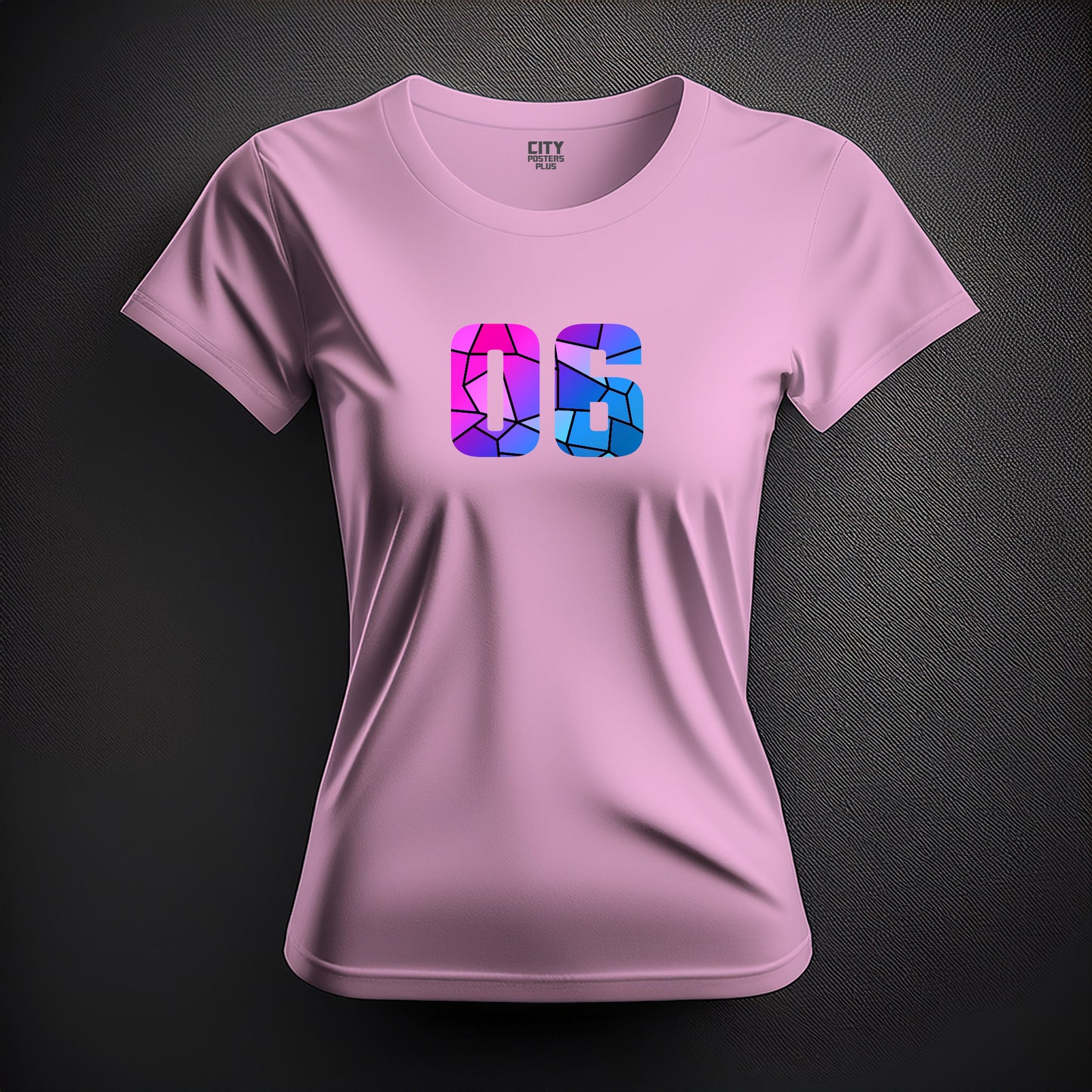 06 Number Women T-Shirt (Light Pink)