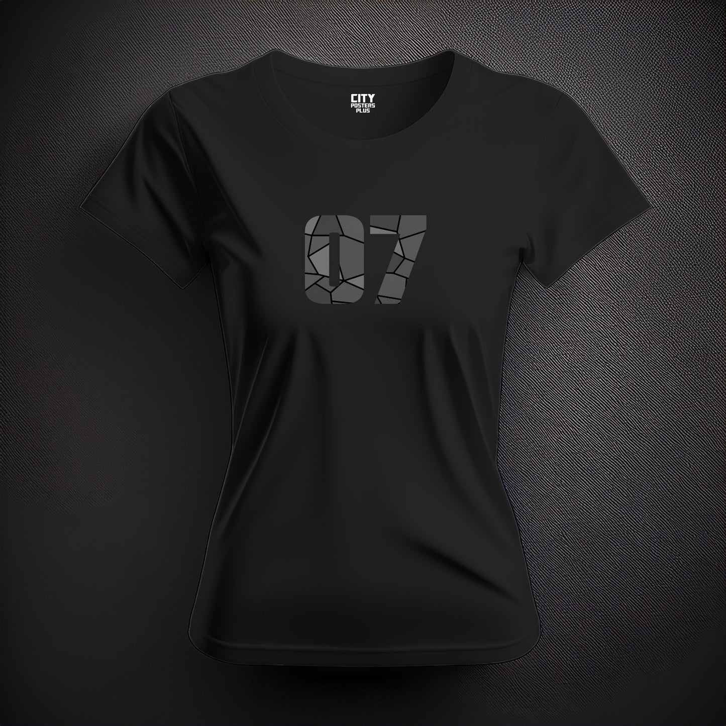 07 Number Women T-Shirt (Black)