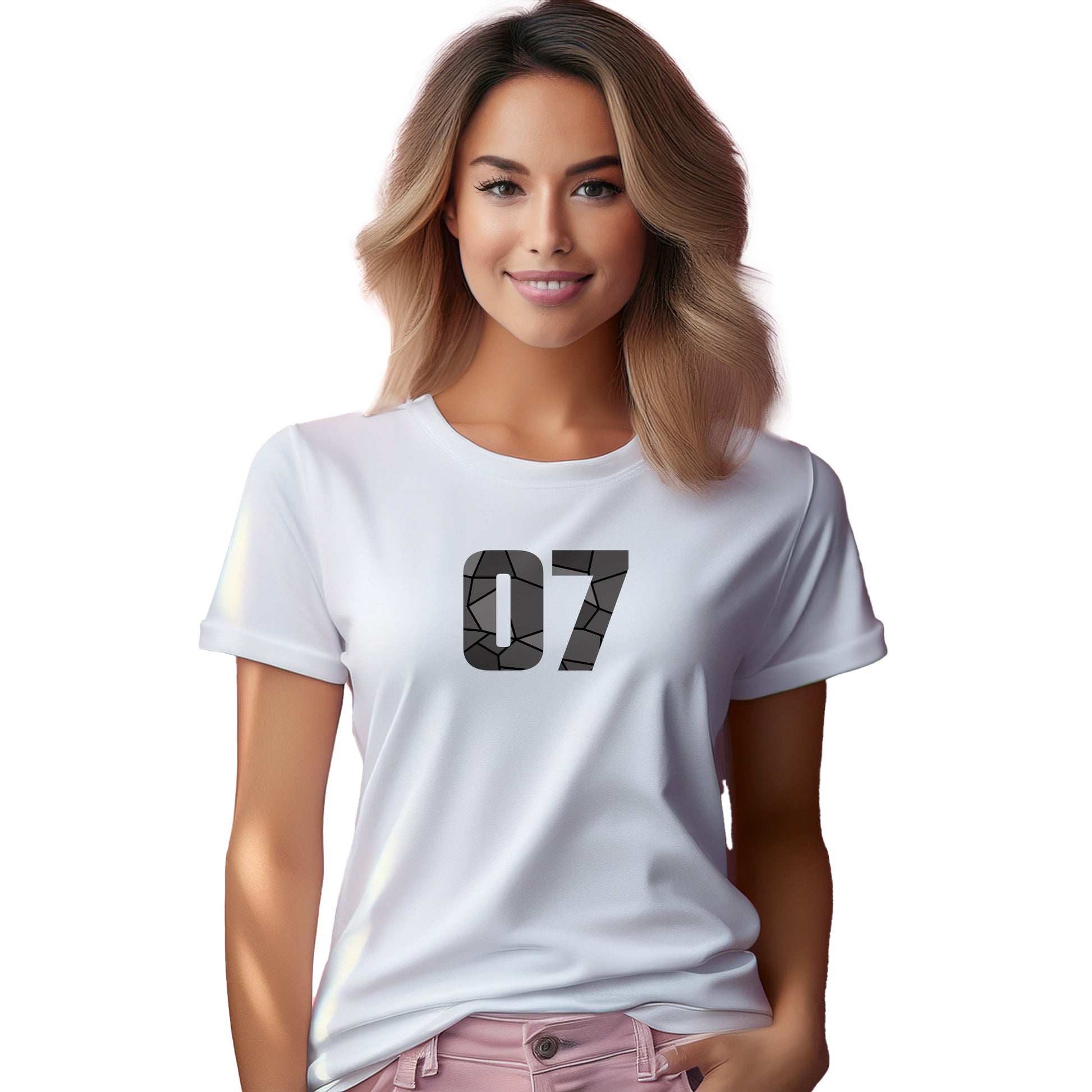 07 Number Women T-Shirt (White)