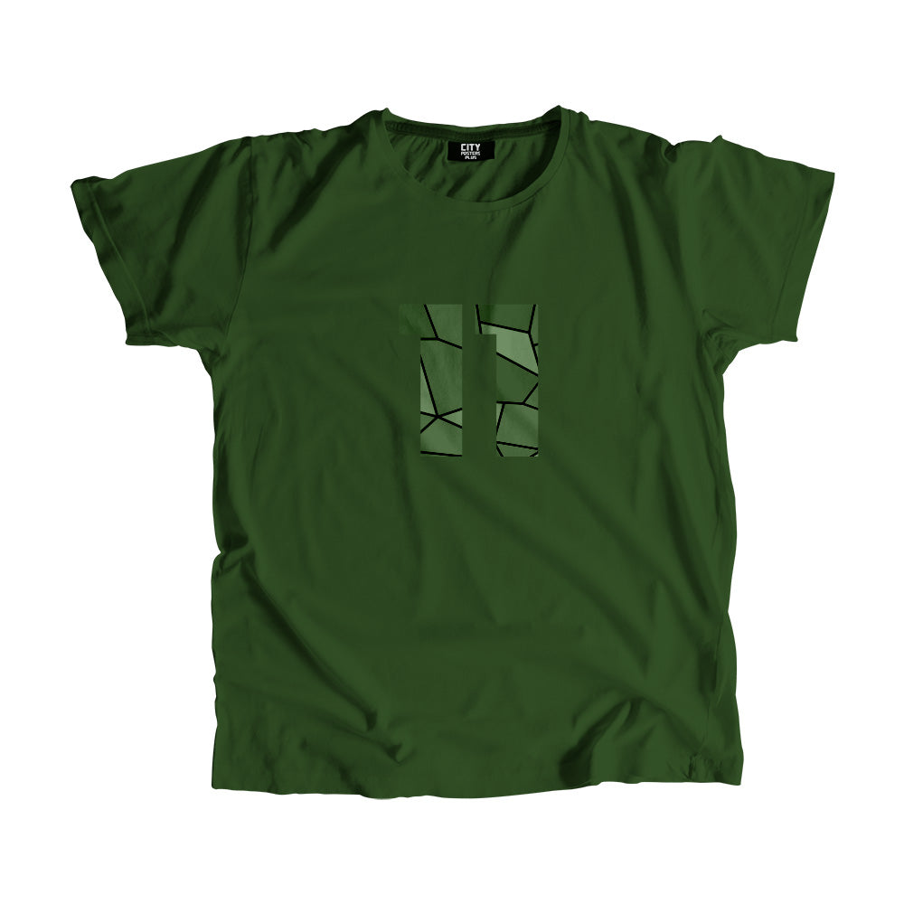 11 Number Men Unisex T-Shirt (Olive Green)