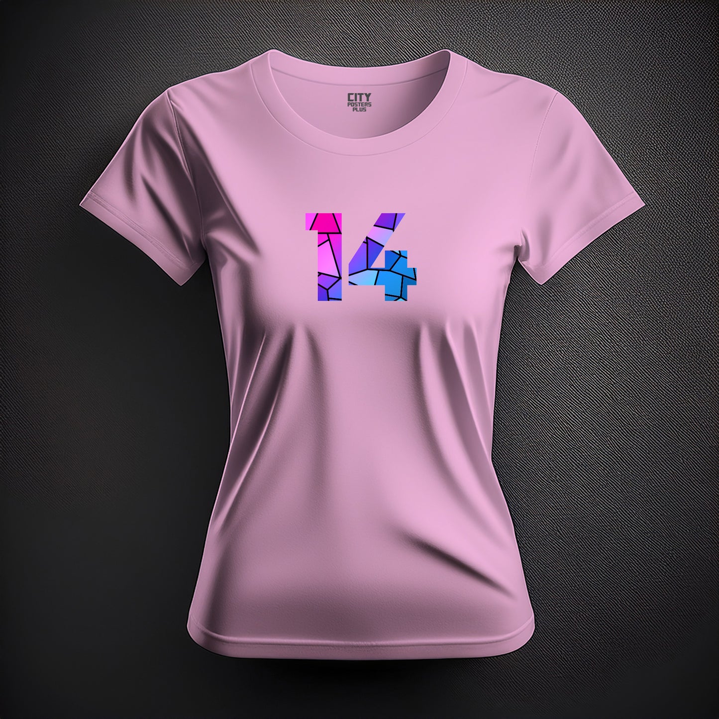 14 Number Women T-Shirt (Light Pink)