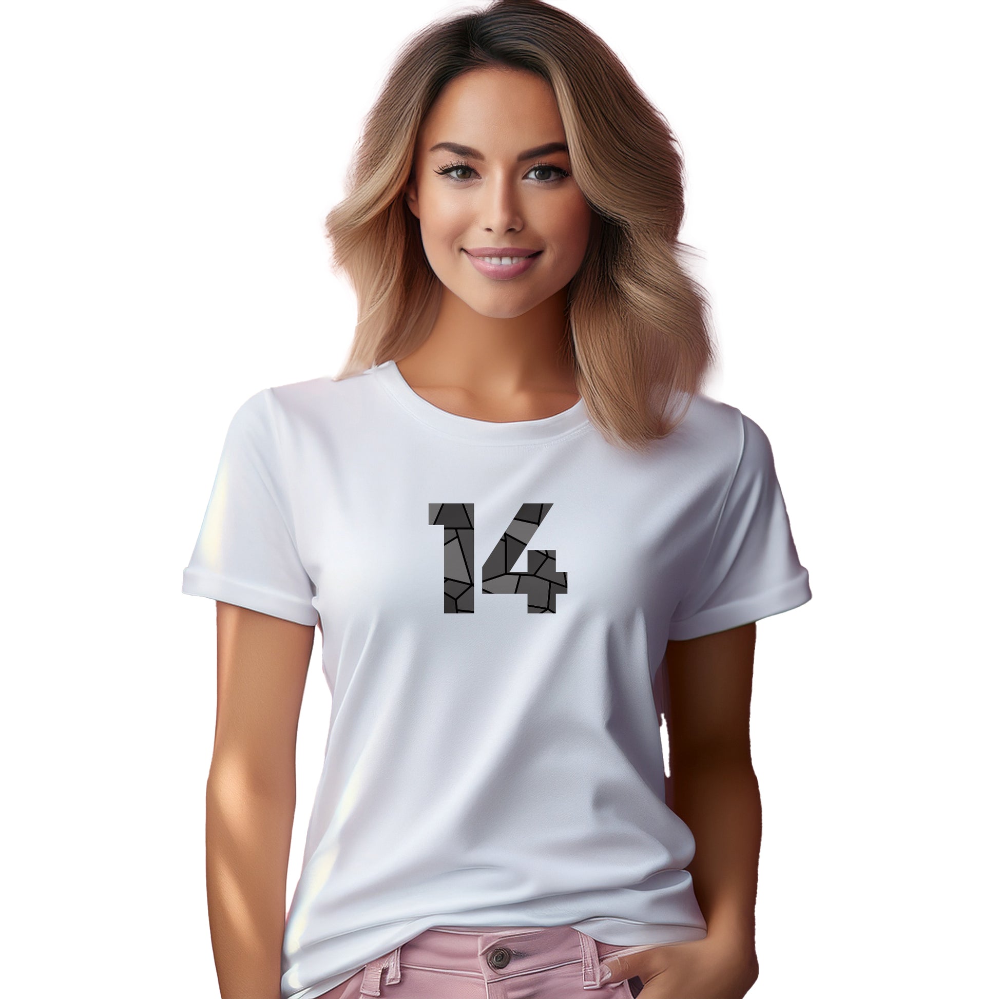 14 Number Women T-Shirt (White)