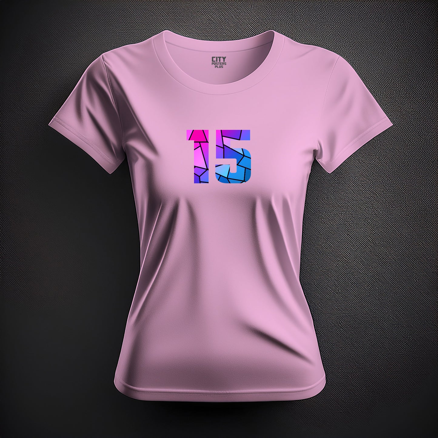 15 Number Women T-Shirt (Light Pink)