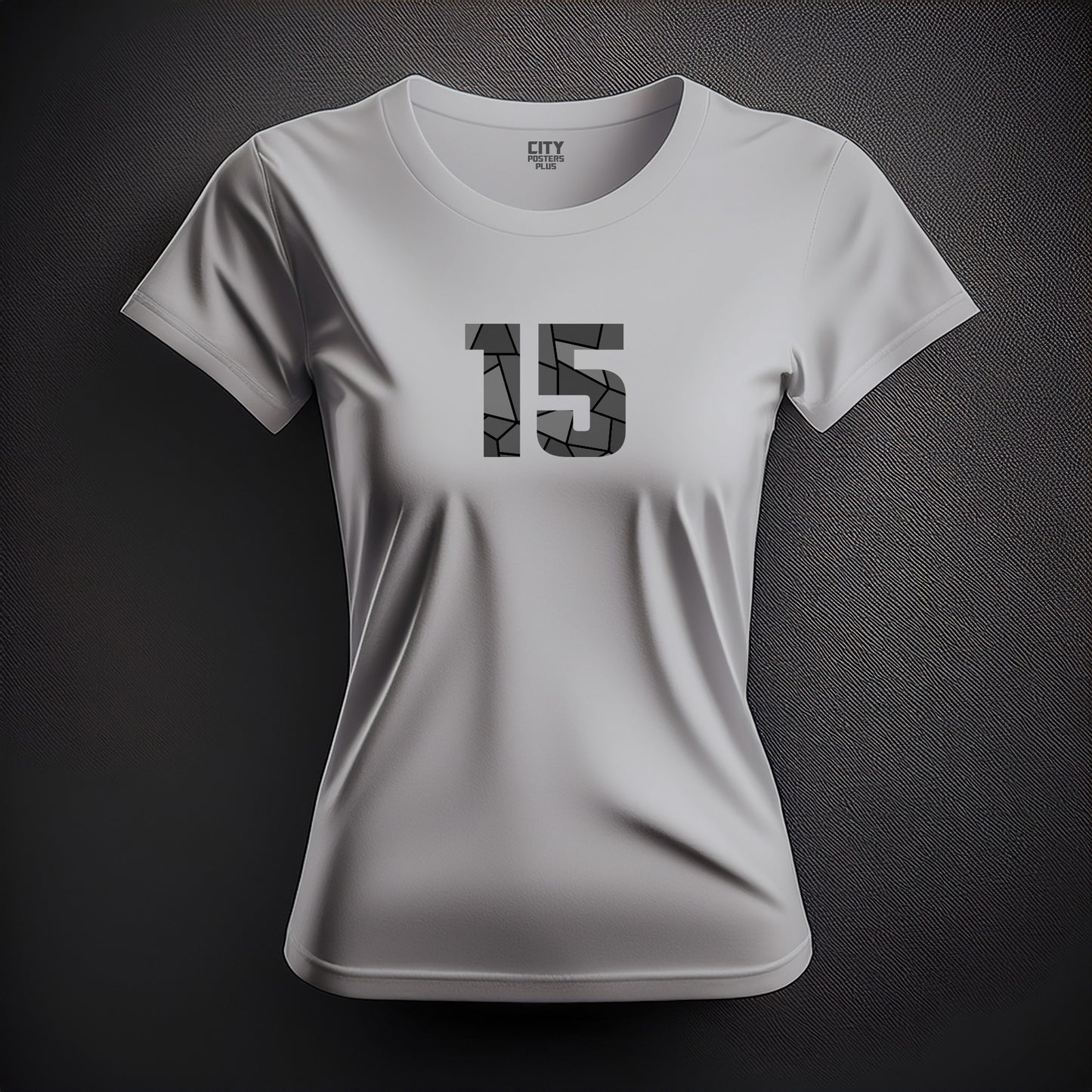 15 Number Women T-Shirt (Melange Grey)