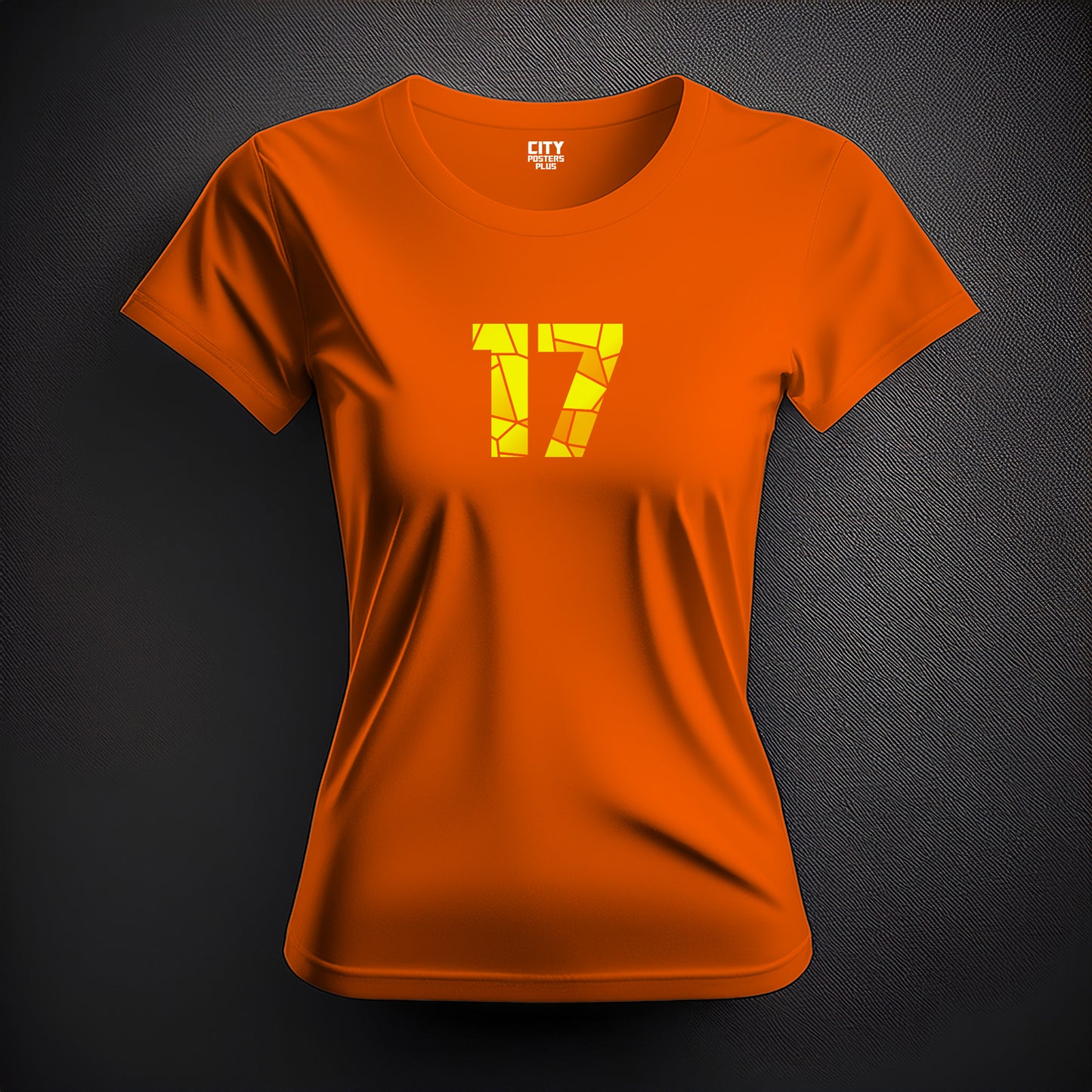 17 Number Women T-Shirt (Orange)