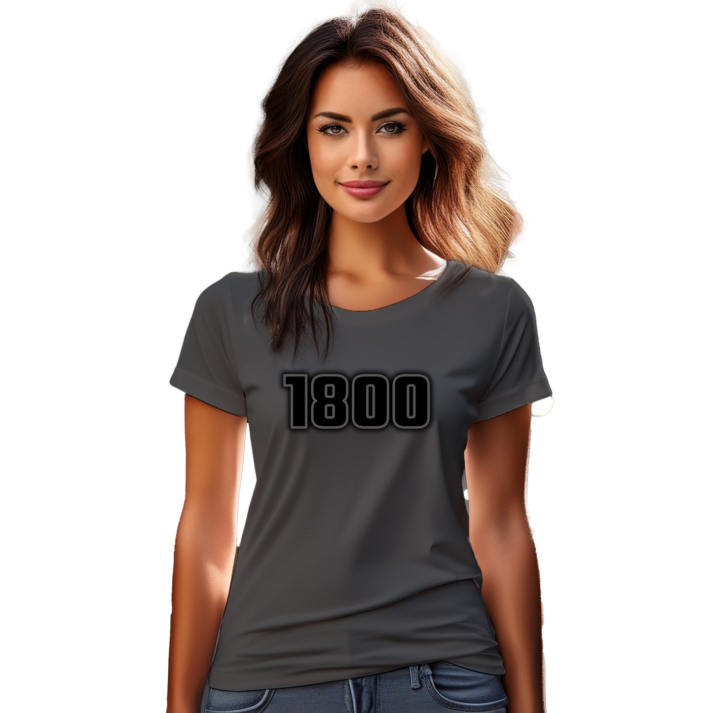 1800 Year Women T-Shirt (Charcoal Grey)