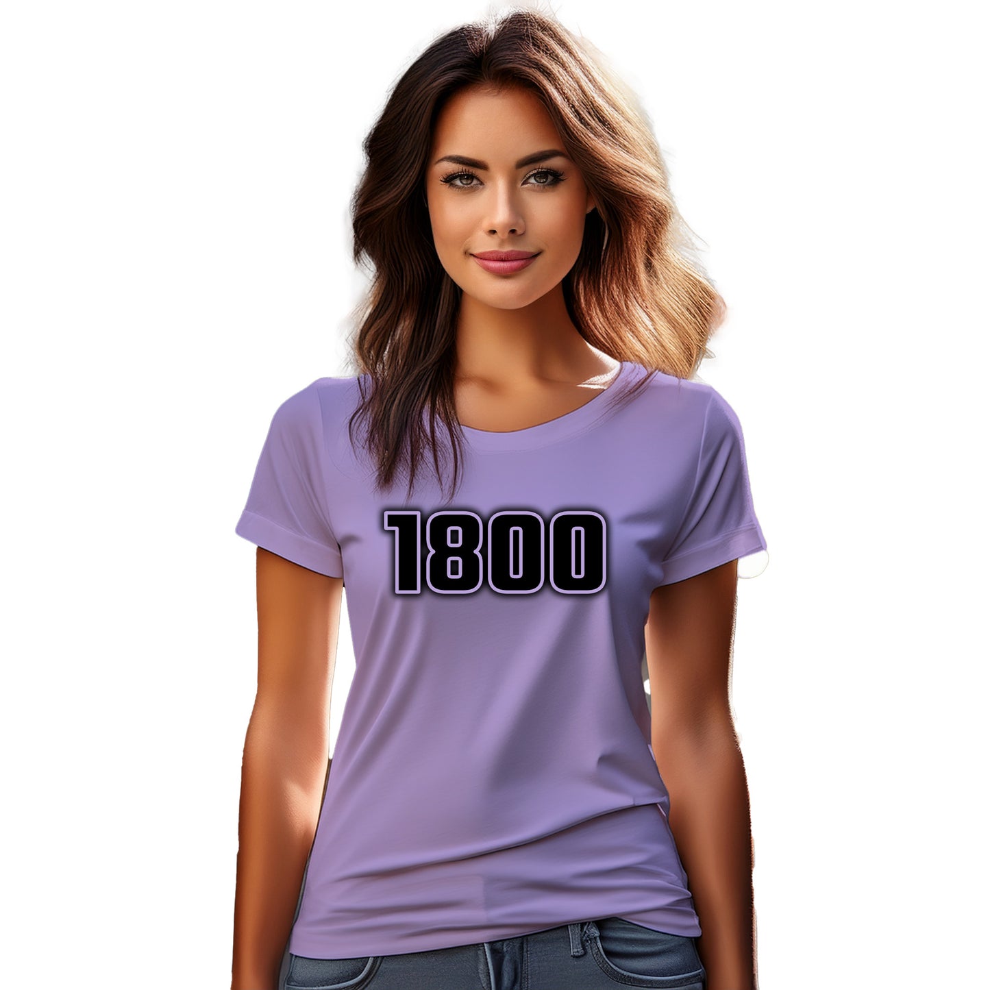 1800 Year Women T-Shirt (Iris Lavender)