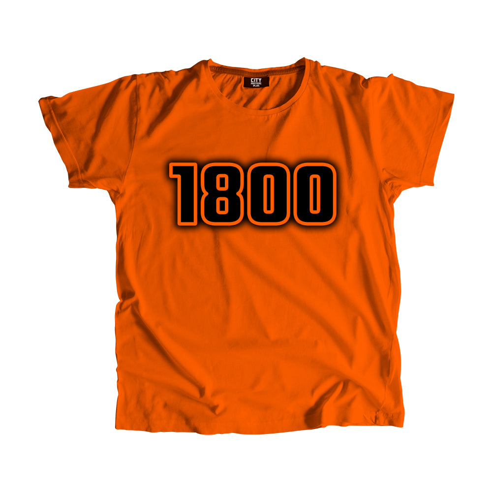 1800 Year Men Unisex T-Shirt (Orange)