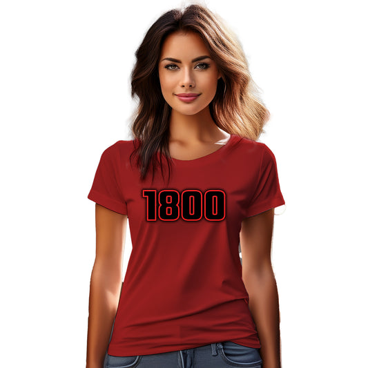 1800 Year Women T-Shirt (Red)