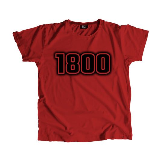 1800 Year Men Unisex T-Shirt (Red)