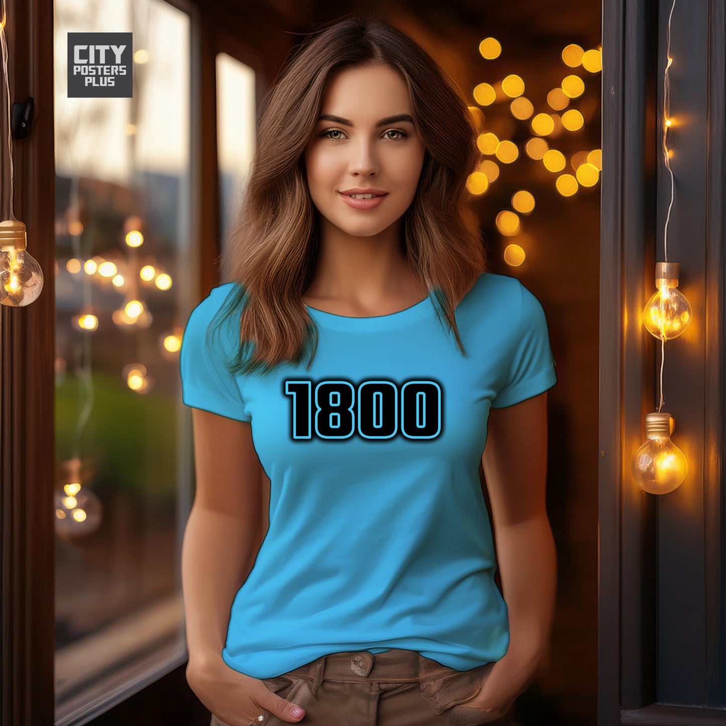 1800 Year Women T-Shirt (Sky Blue)