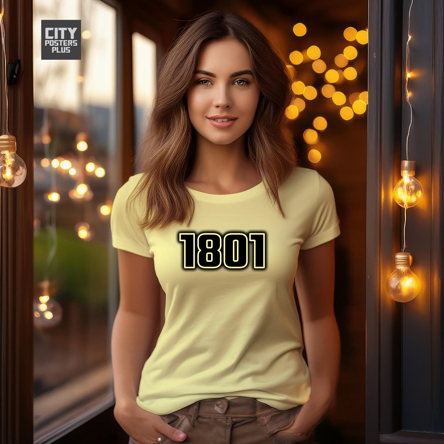 1801 Year Women T-Shirt (Butter Yellow)
