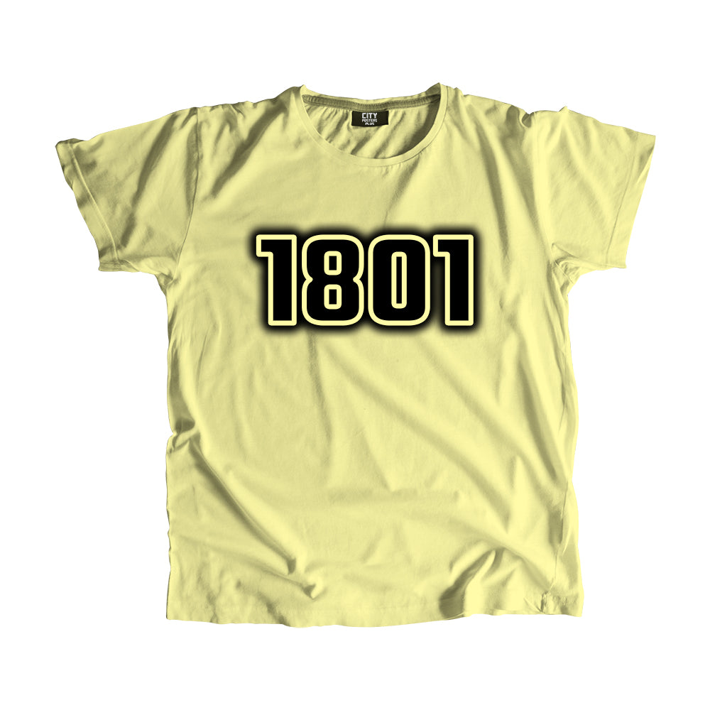 1801 Year Men Unisex T-Shirt (Butter Yellow)