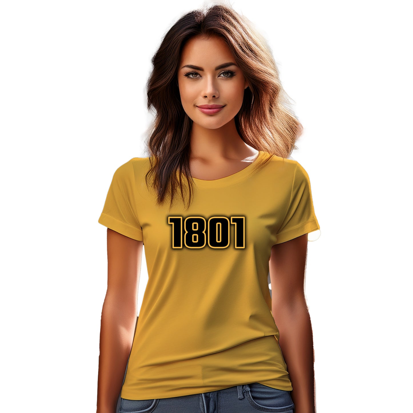 1801 Year Women T-Shirt (Golden Yellow)