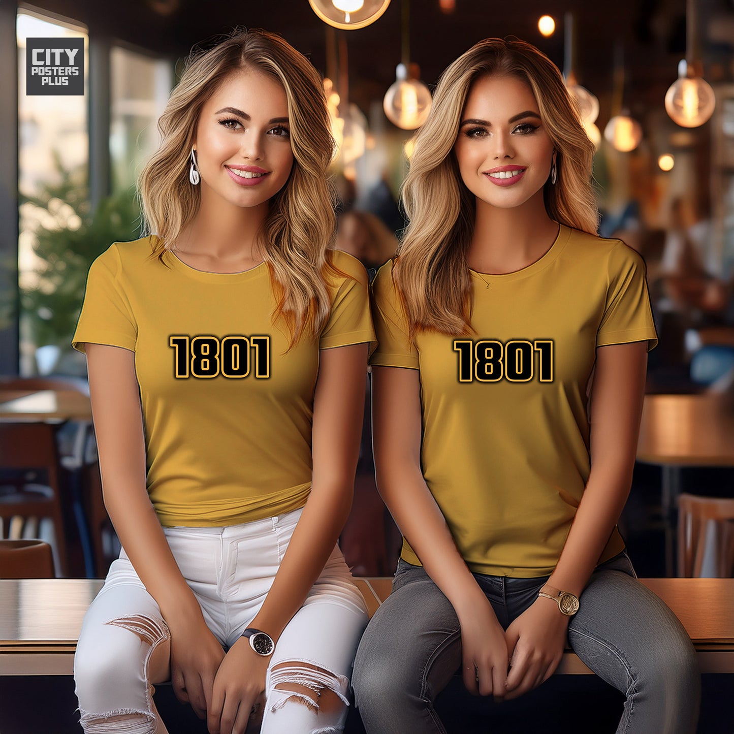 1801 Year Women T-Shirt (Golden Yellow)