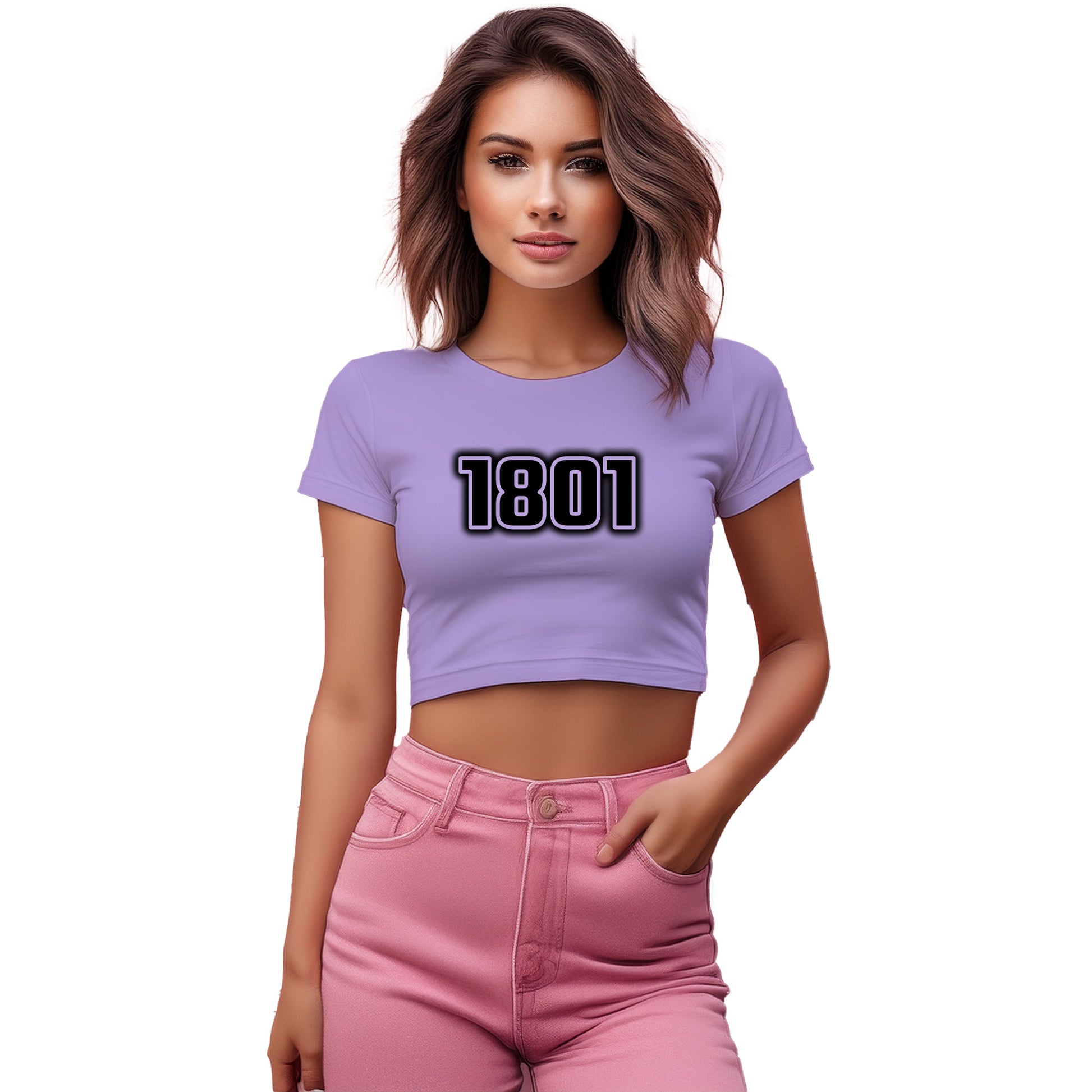 1801 Year Women Crop Top (Iris Lavender)