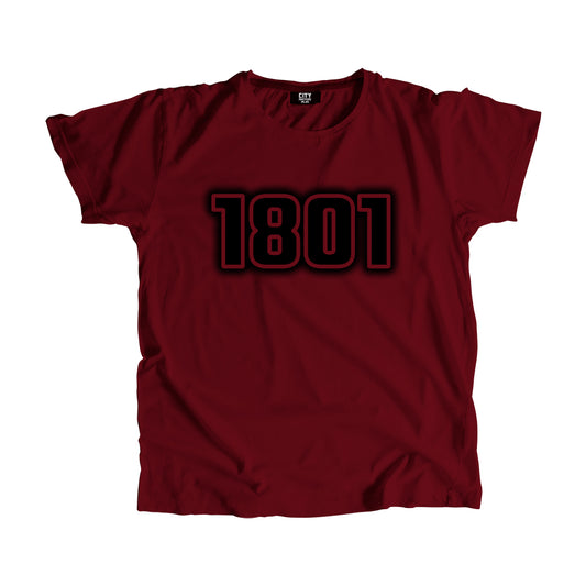 1801 Year Men Unisex T-Shirt (Maroon)