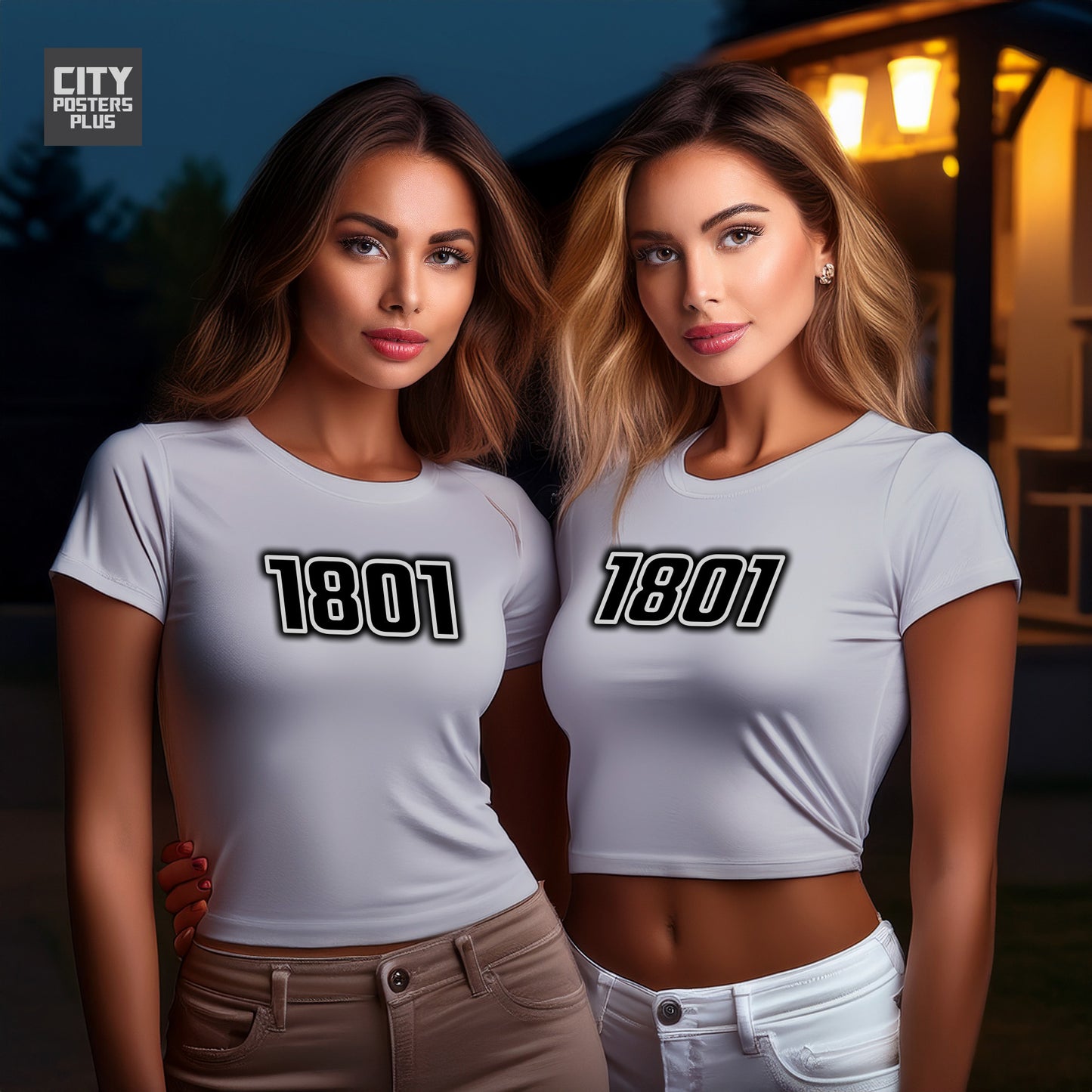 1801 Year Women Crop Top (Melange Grey)