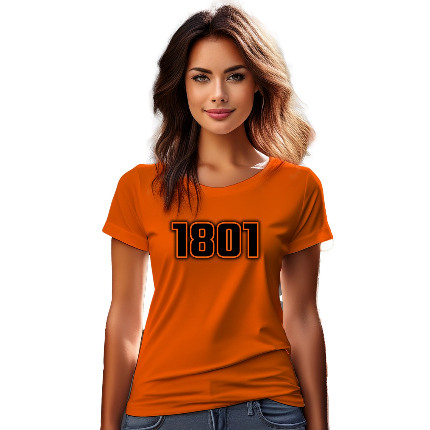 1801 Year Women T-Shirt (Orange)