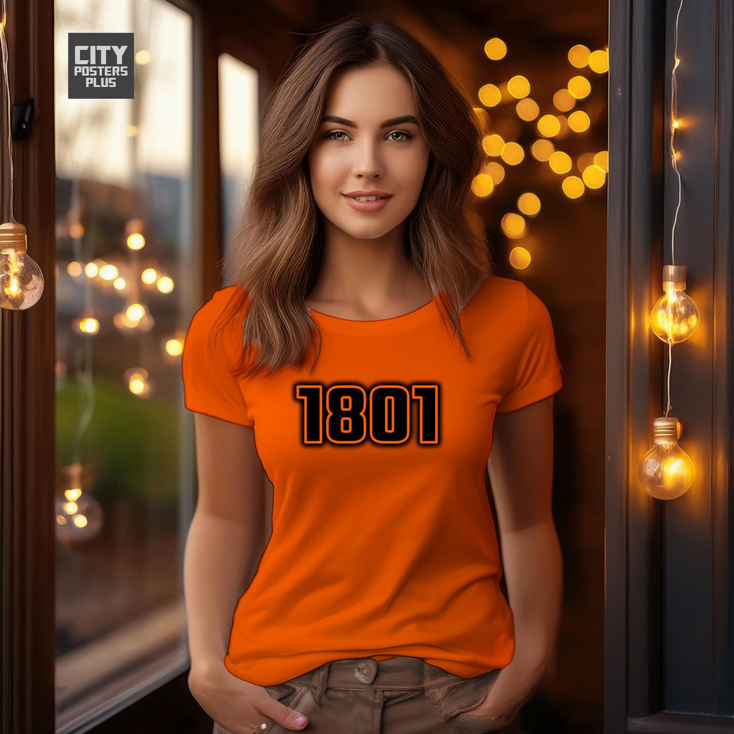 1801 Year Women T-Shirt (Orange)
