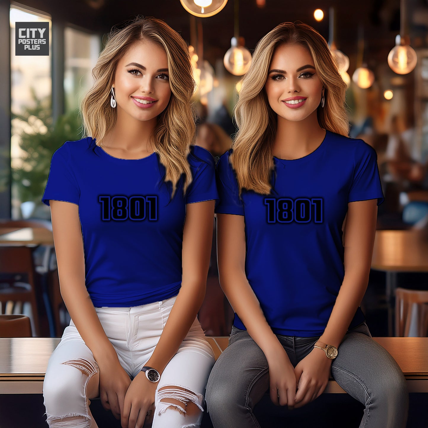 1801 Year Women T-Shirt (Royal Blue)