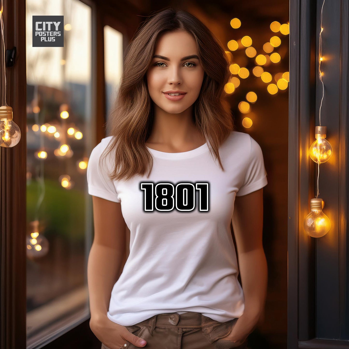 1801 Year Women T-Shirt (White)