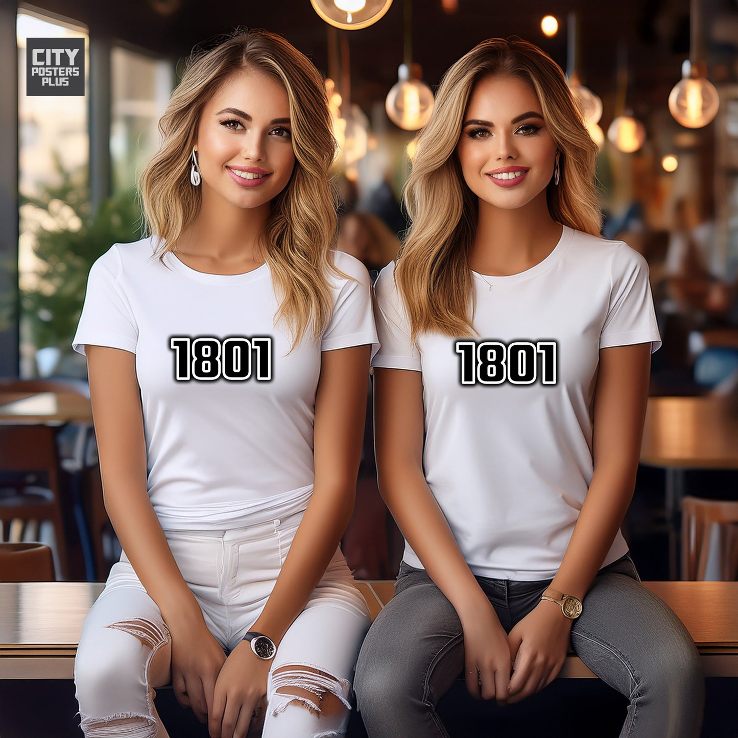 1801 Year Women T-Shirt (White)