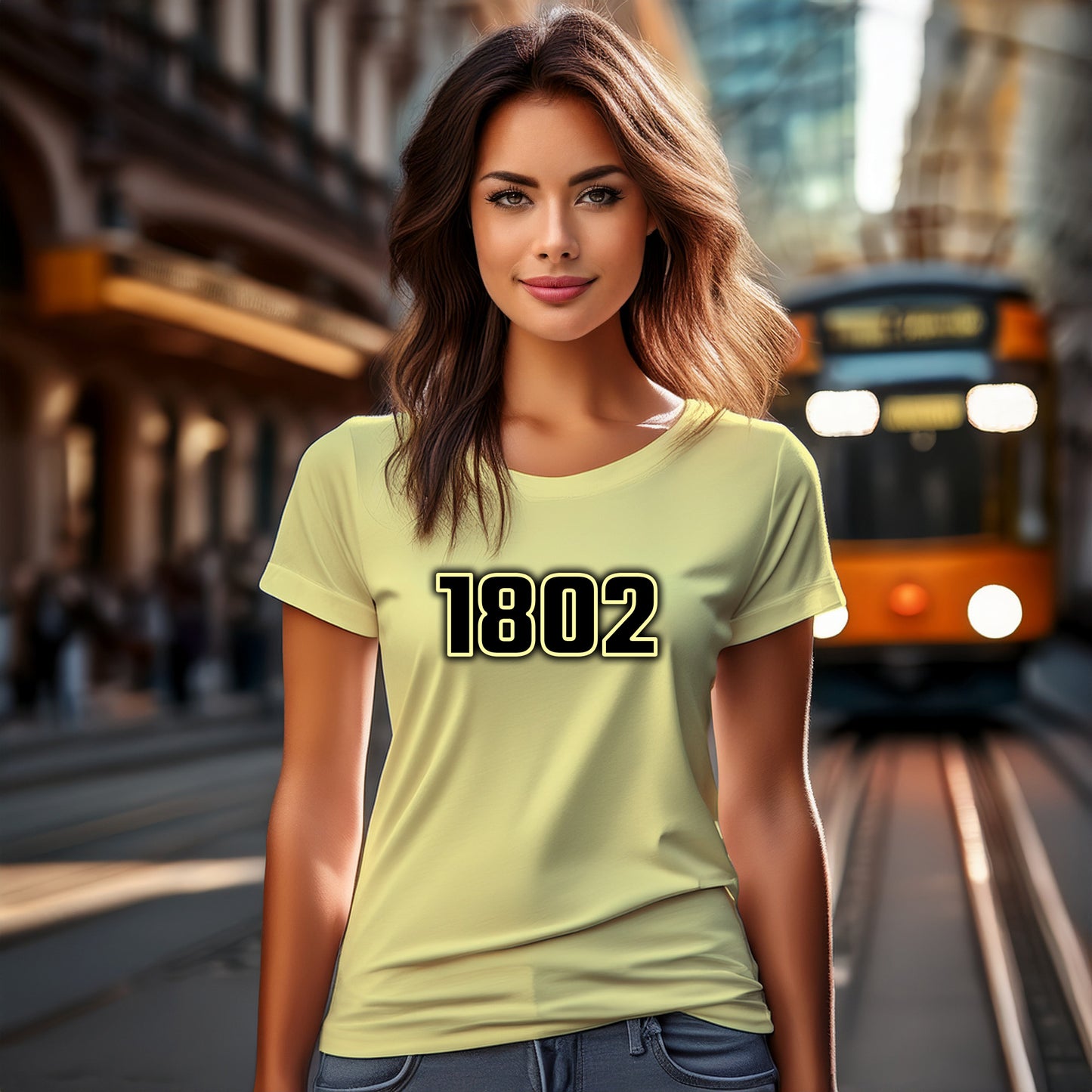 1802 Year Women T-Shirt (Butter Yellow)