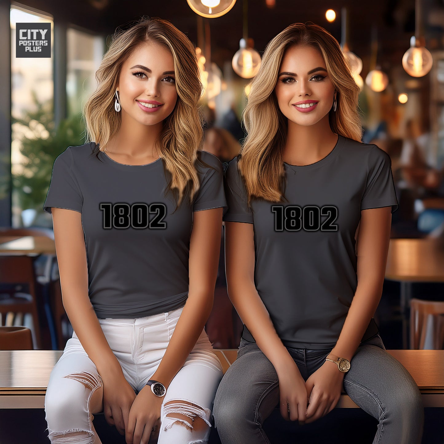 1802 Year Women T-Shirt (Charcoal Grey)