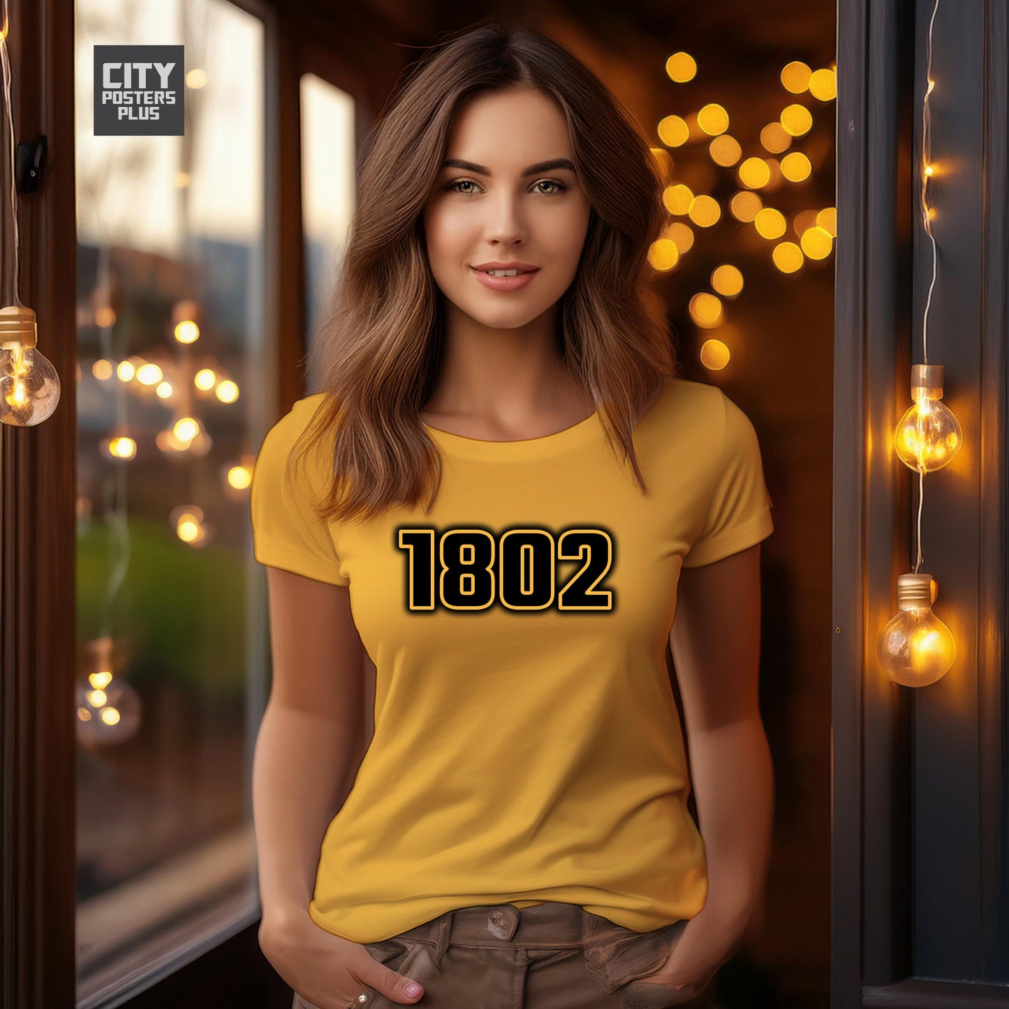 1802 Year Women T-Shirt (Golden Yellow)