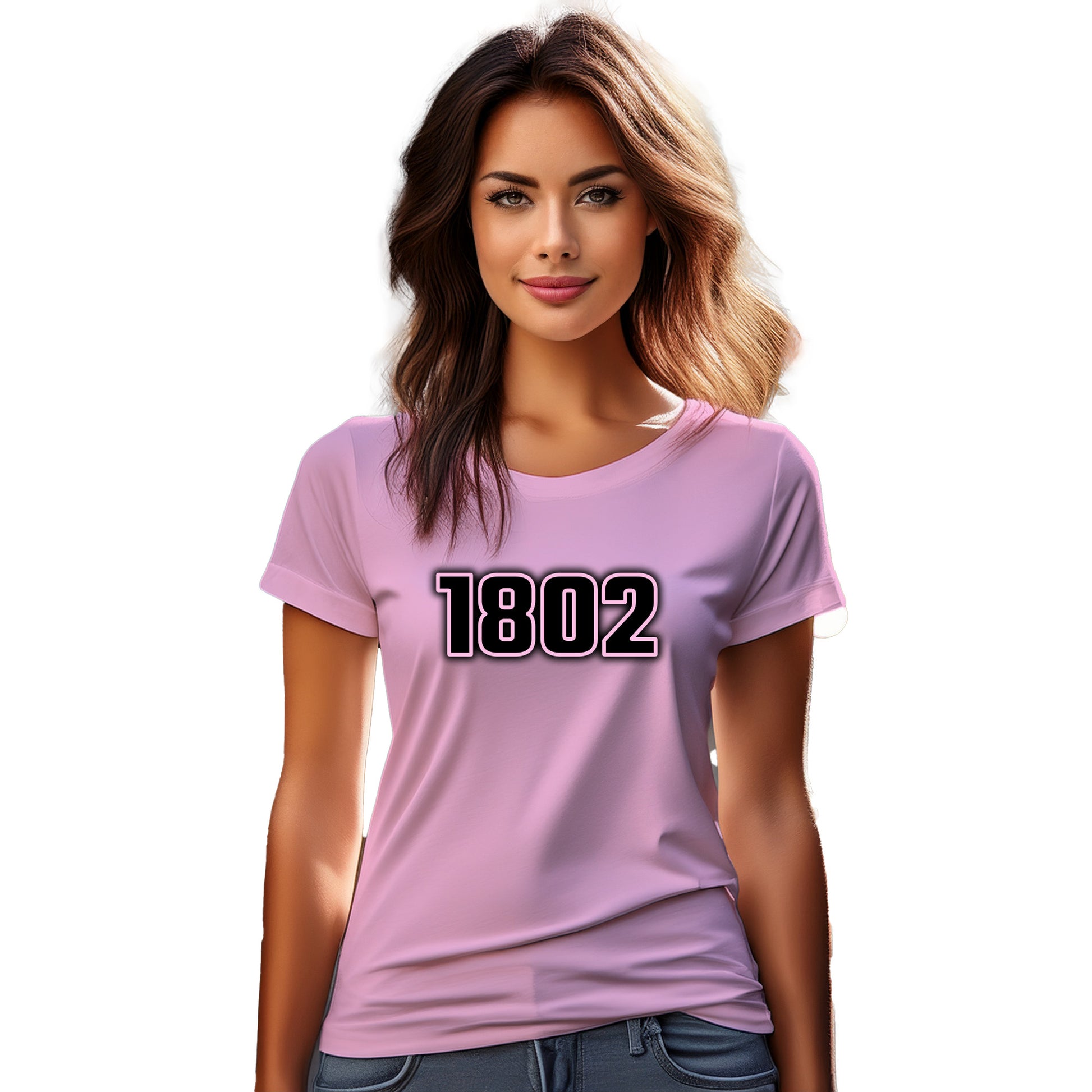 1802 Year Women T-Shirt (Light Pink)