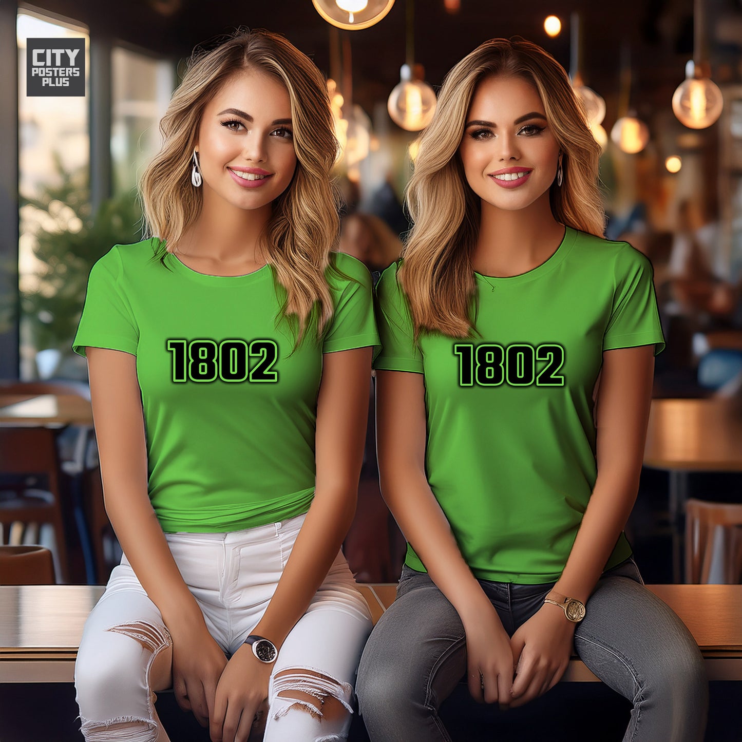 1802 Year Women T-Shirt (Liril Green)