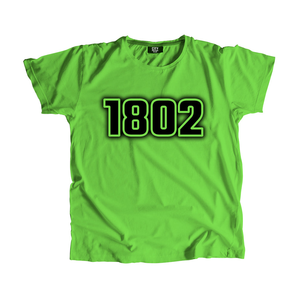 1802 Year Men Unisex T-Shirt (Liril Green)