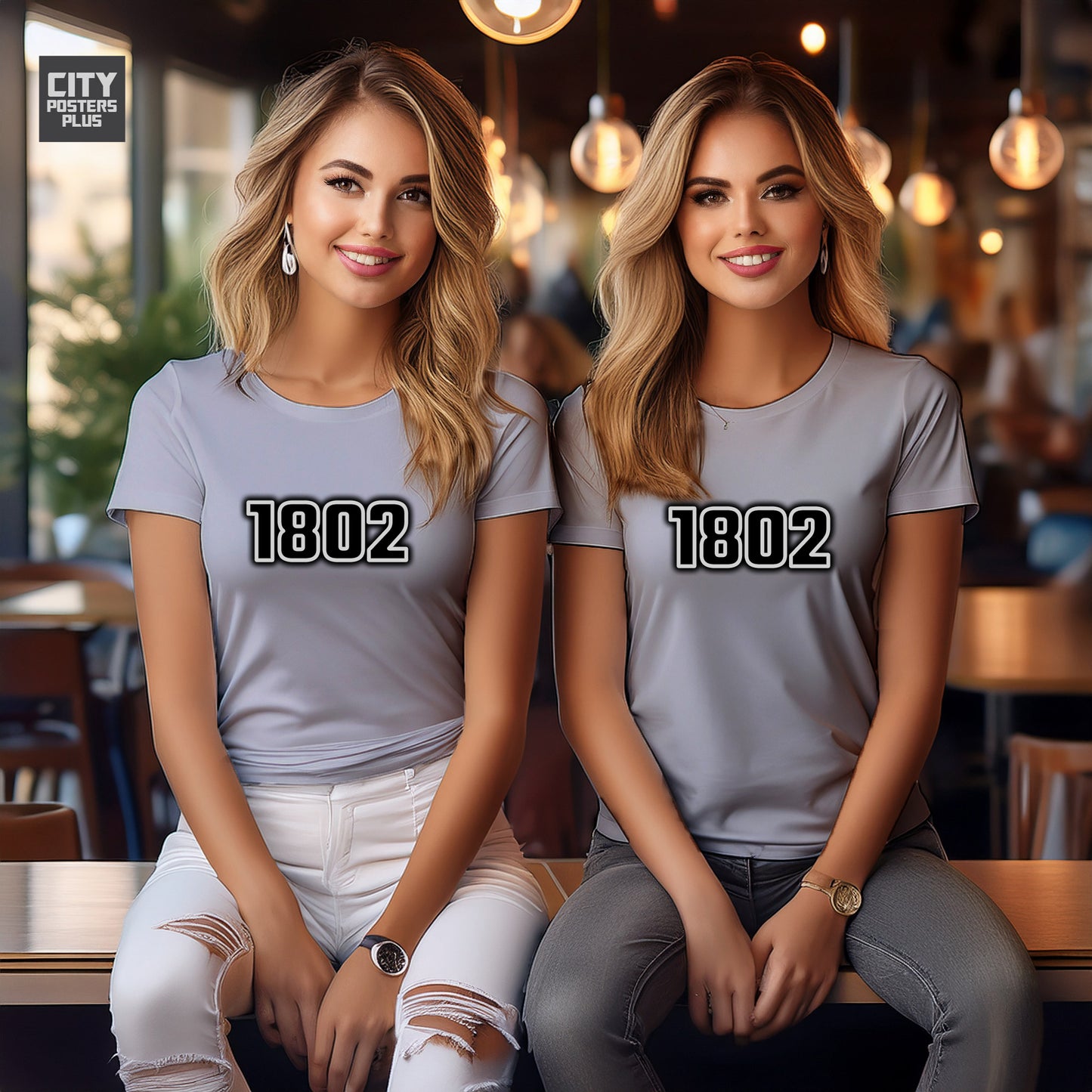 1802 Year Women T-Shirt (Melange Grey)